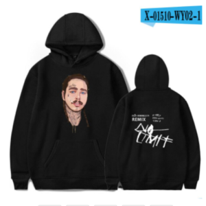 Post Malone Print Hoodie