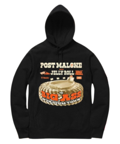 Post Malone with Jelly Roll Big Ass Stadium Tour Hoodie