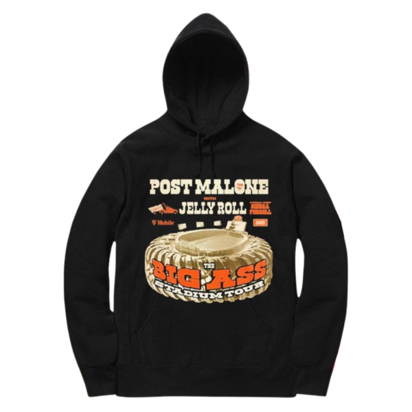 Post Malone with Jelly Roll Big Ass Stadium Tour Hoodie