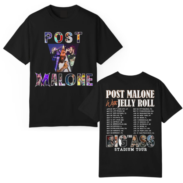 Post Malone Big Ass Stadium Tour 2025 Shirt