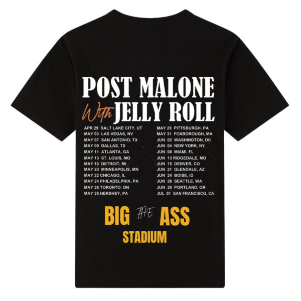 Posty & Jelly The Big Ass Stadium Tour 2025 Shirt