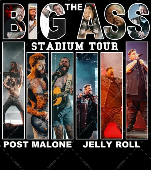 Post Malone Big Ass Stadium Tour 2025 Shirt