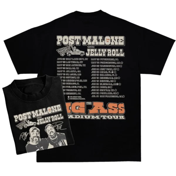 Post Malone Tour T-Shirt, Big Ass Stadium Tour