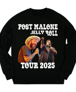 Post Malone With Jelly Roll Tour 2025 Sweatshirt