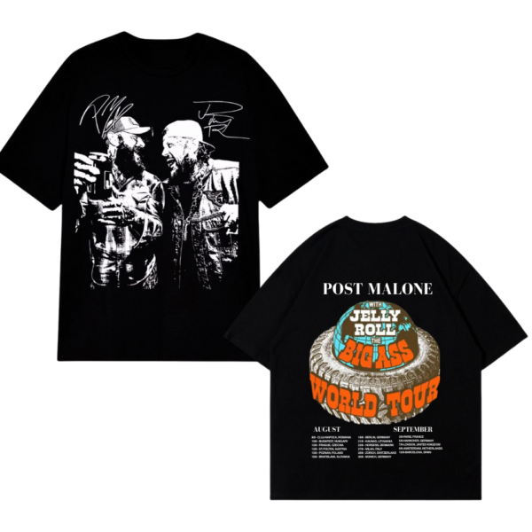 Big Ass World Tour Post Malone & Jelly Roll Signature Shirt