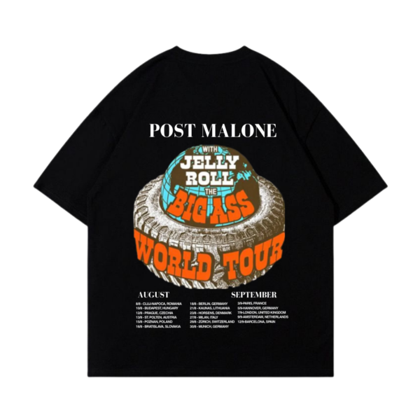 Big Ass World Tour Post Malone & Jelly Roll Signature Shirt