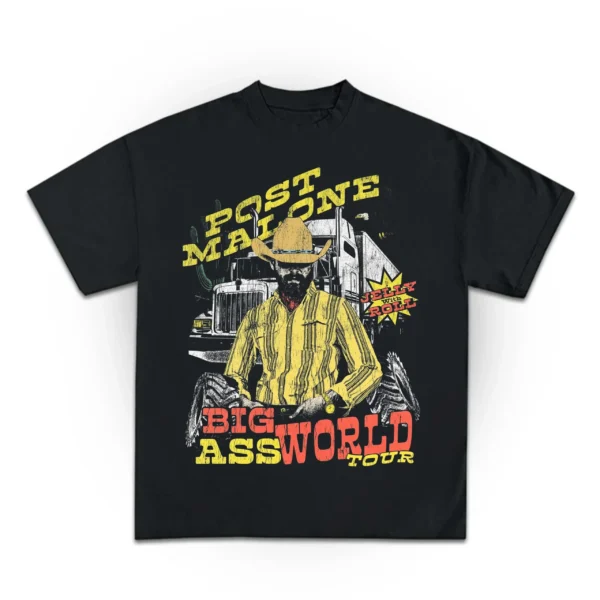 Post Malone Big Ass World Tour 2025 Shirt