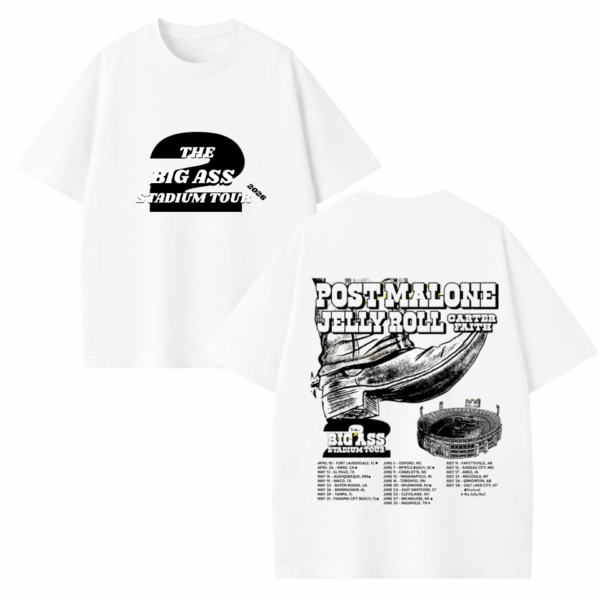 Post Malone with Jelly Roll The Big Ass Stadium Tour Part 2 Shirt
