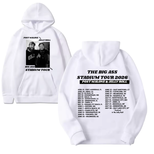 Post Malone & Jelly Roll Big Ass Stadium Tour Part 2 Hoodie