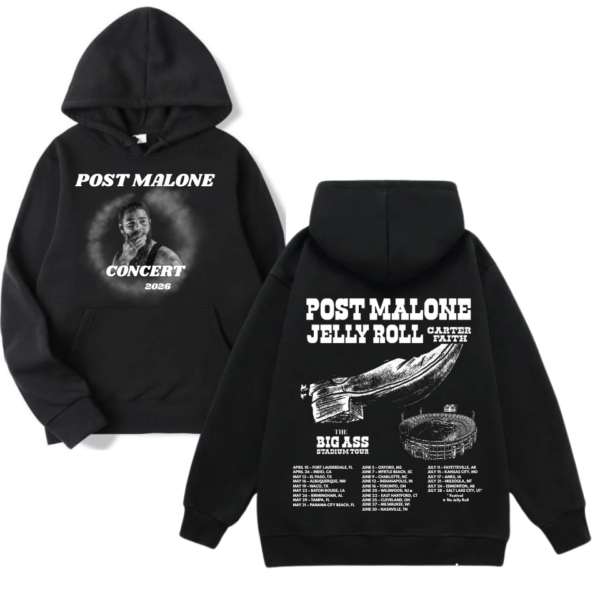 Post Malone Big Ass Stadium Tour 2026 Hoodie