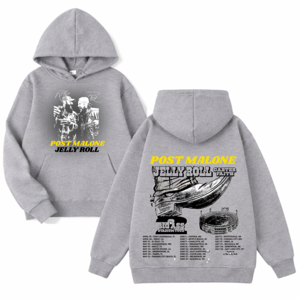 Post Malone & Jelly Roll Big Ass Stadium Tour 2026 Hoodie