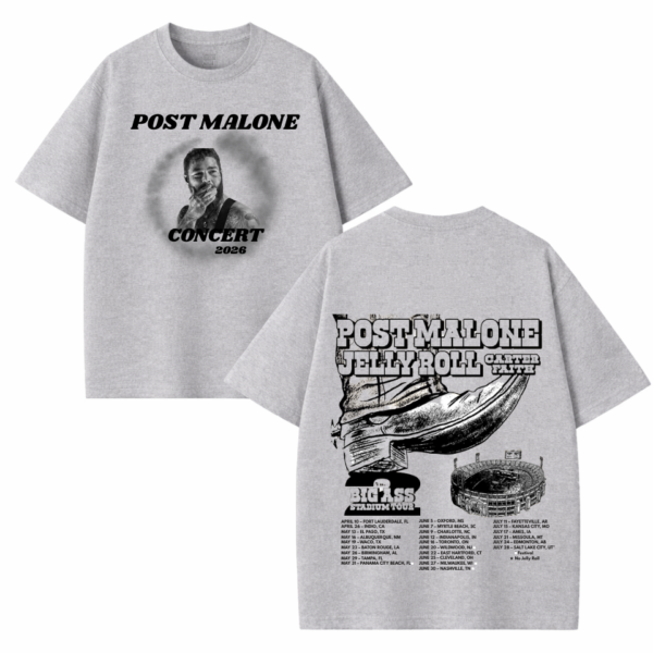 Post Malone Big Ass Stadium Tour 2026 Print Shirt